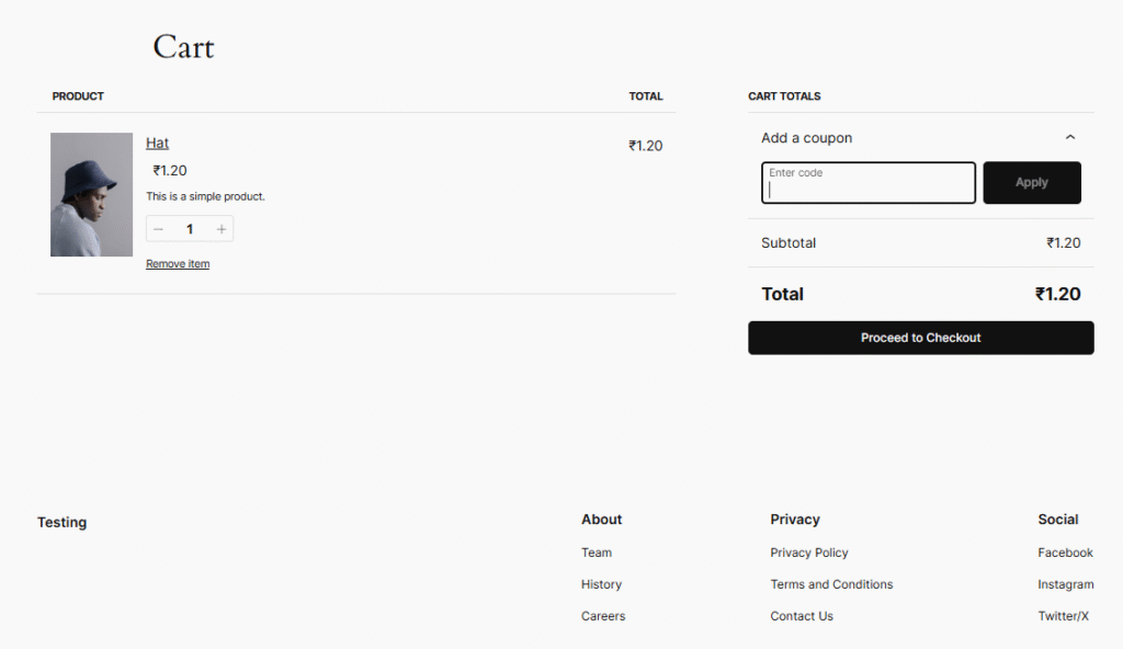 Preorders Cart View