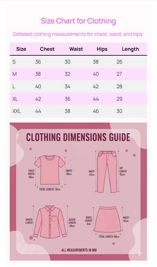 Clothing Size Chart