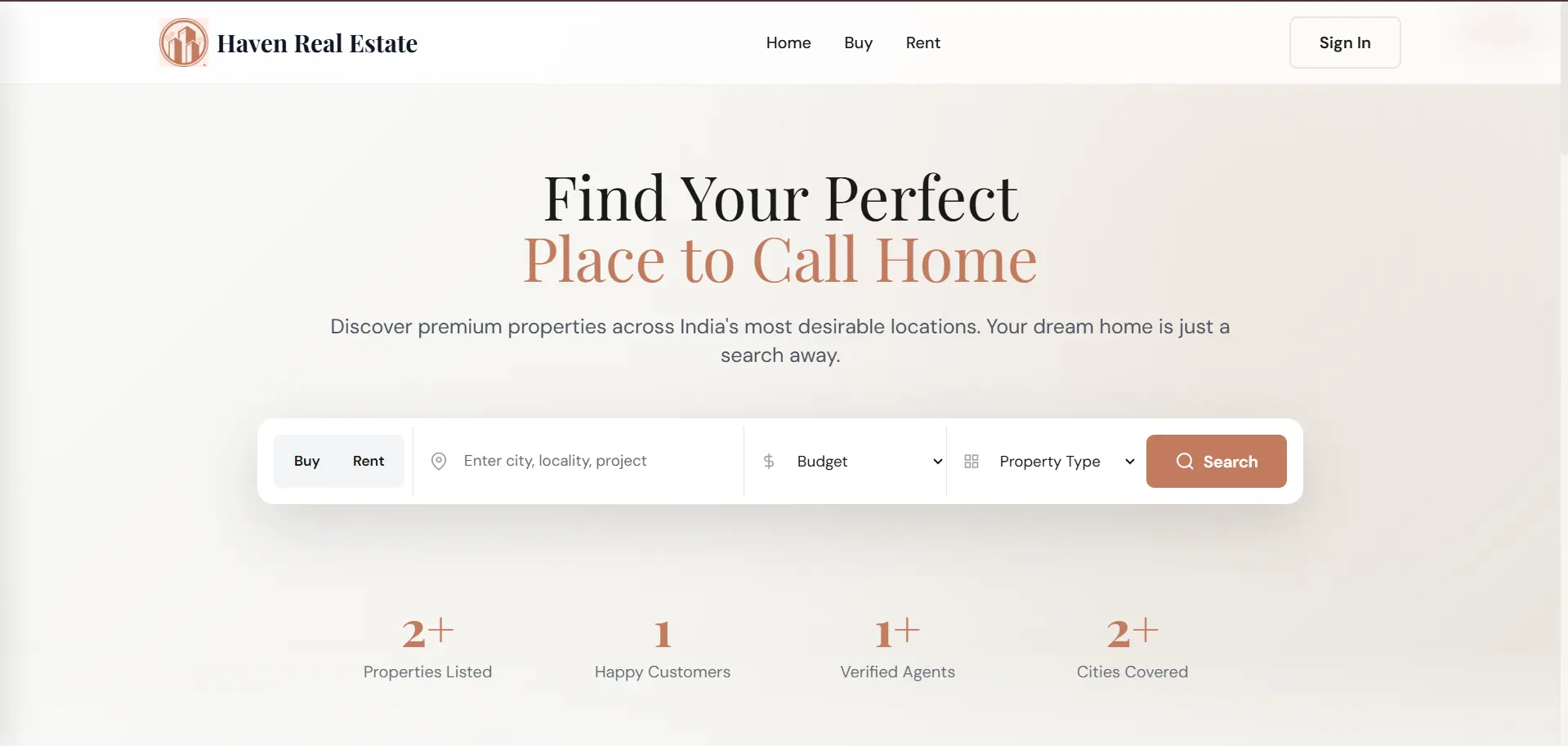 Haven Real Estate management - CodersGrow