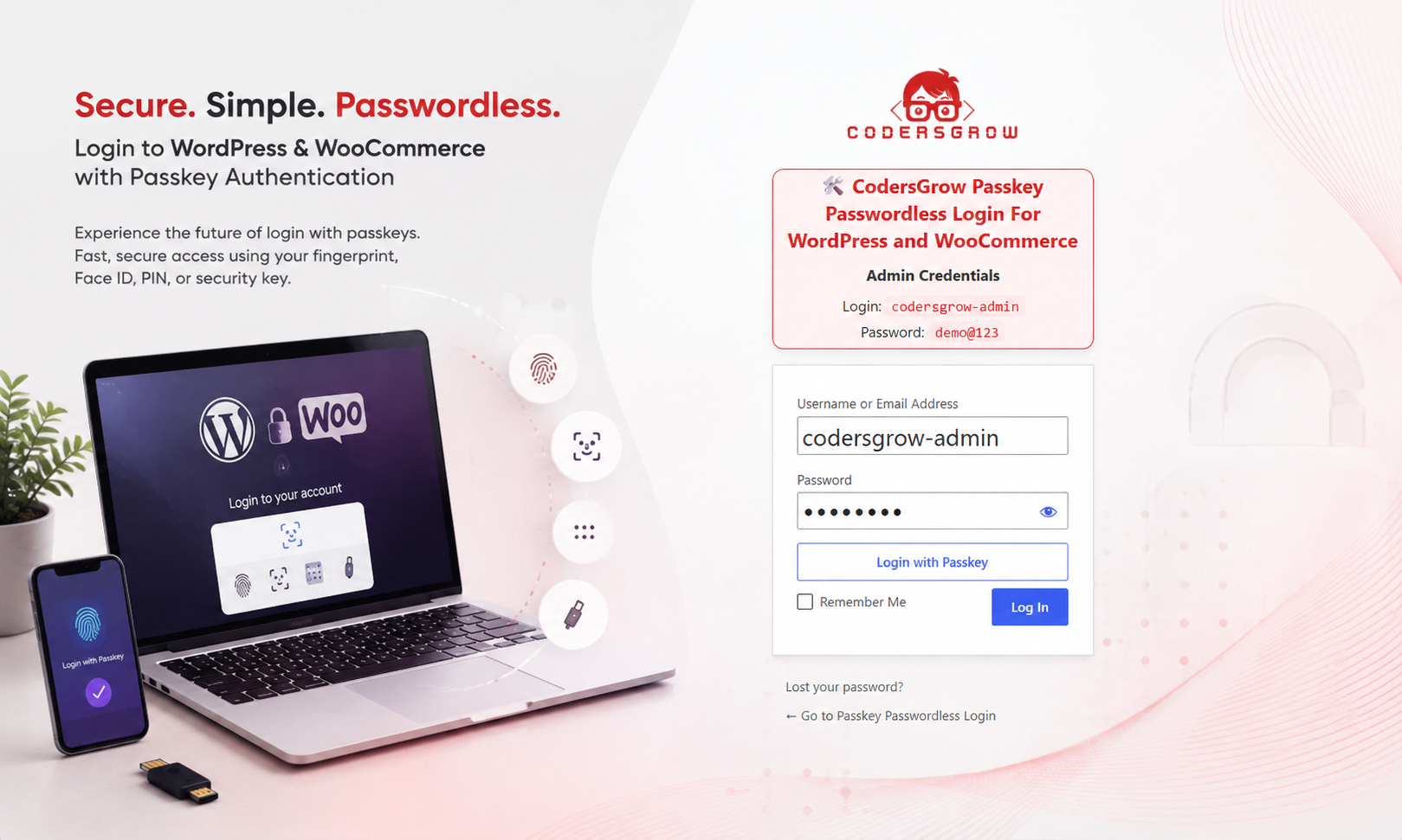Passkey Passwordless Login For WordPress and WooCommerce - Image 5