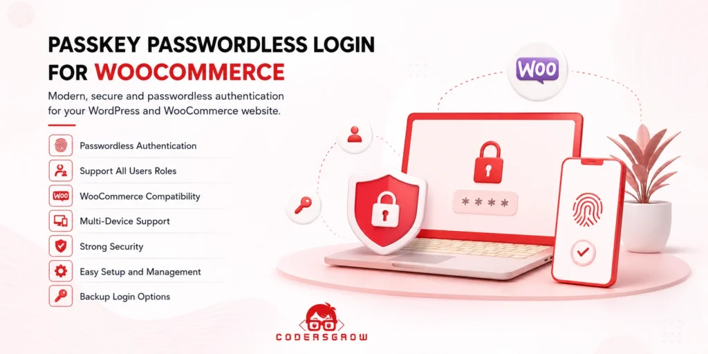 Passkey PasswordLess Login For WooCommerce