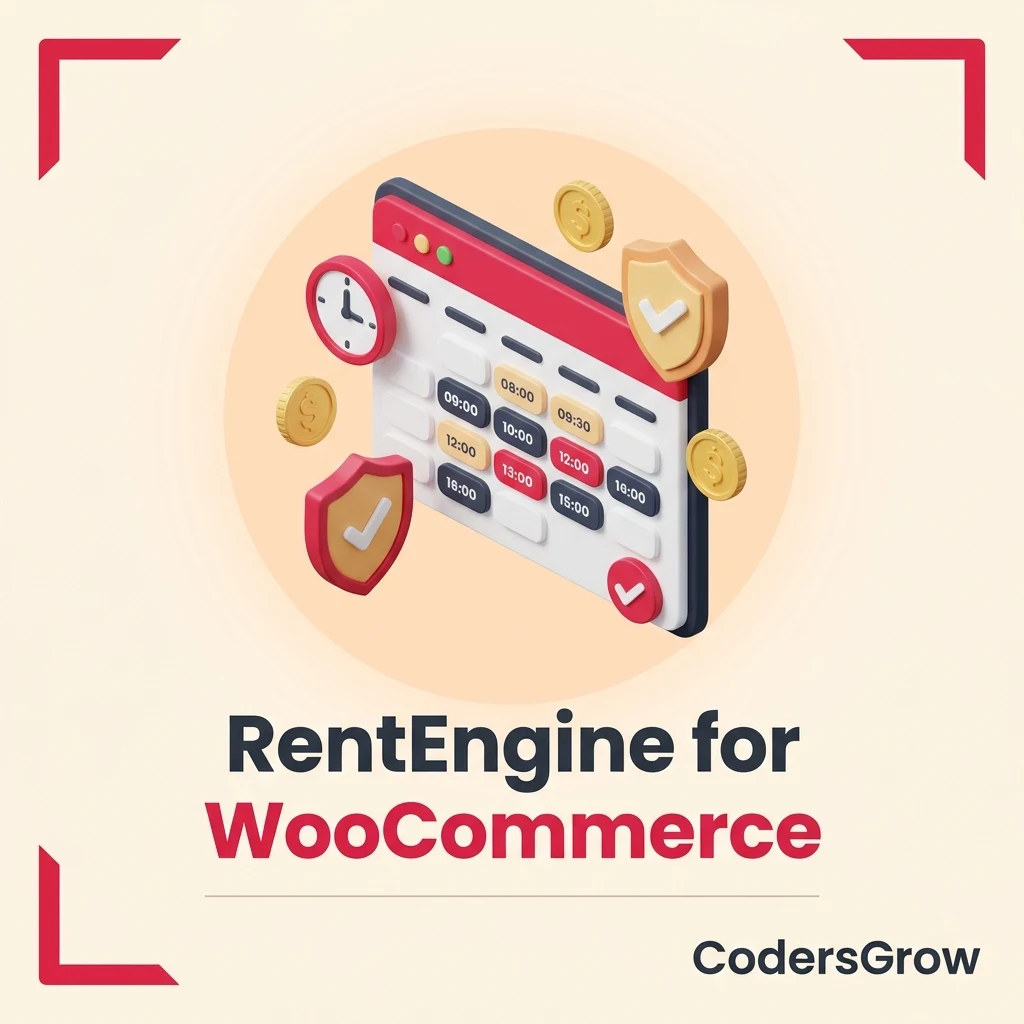 RentEngine for WooCommerce rental and booking engine 1:1 product cover logo
